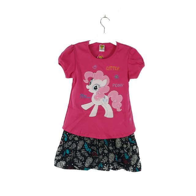 SETELAN FASHION ANAK PEREMPUAN 2-6 TAHUN MOTIF ROK MINI CUTE