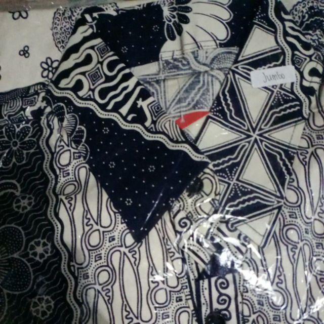 Kemeja Batik 113wy# Motif Wayang Edisi Imlek Bahan Katun Stretch