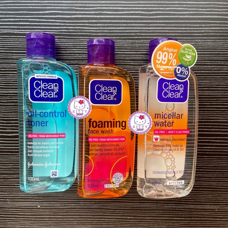 Clean &amp; Clear Oil Control Toner/Foaming/Facial Wash