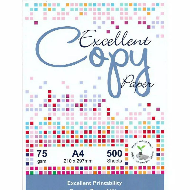

KERTAS A4 EXCELENT COPY PAPER 75GSM