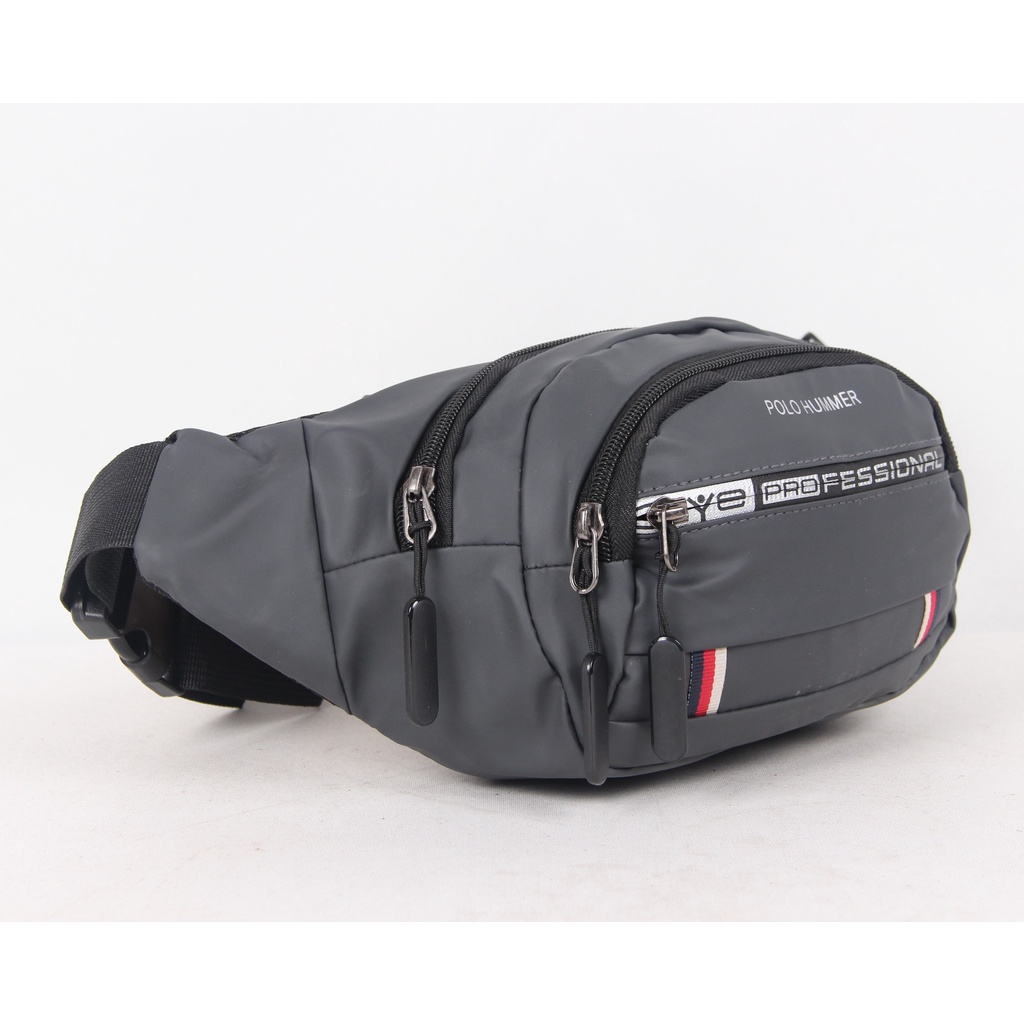 Tas Selempang Bahu Punggung Pinggang Waist Bag POLO HUMMER Anti Air Termurah Premium