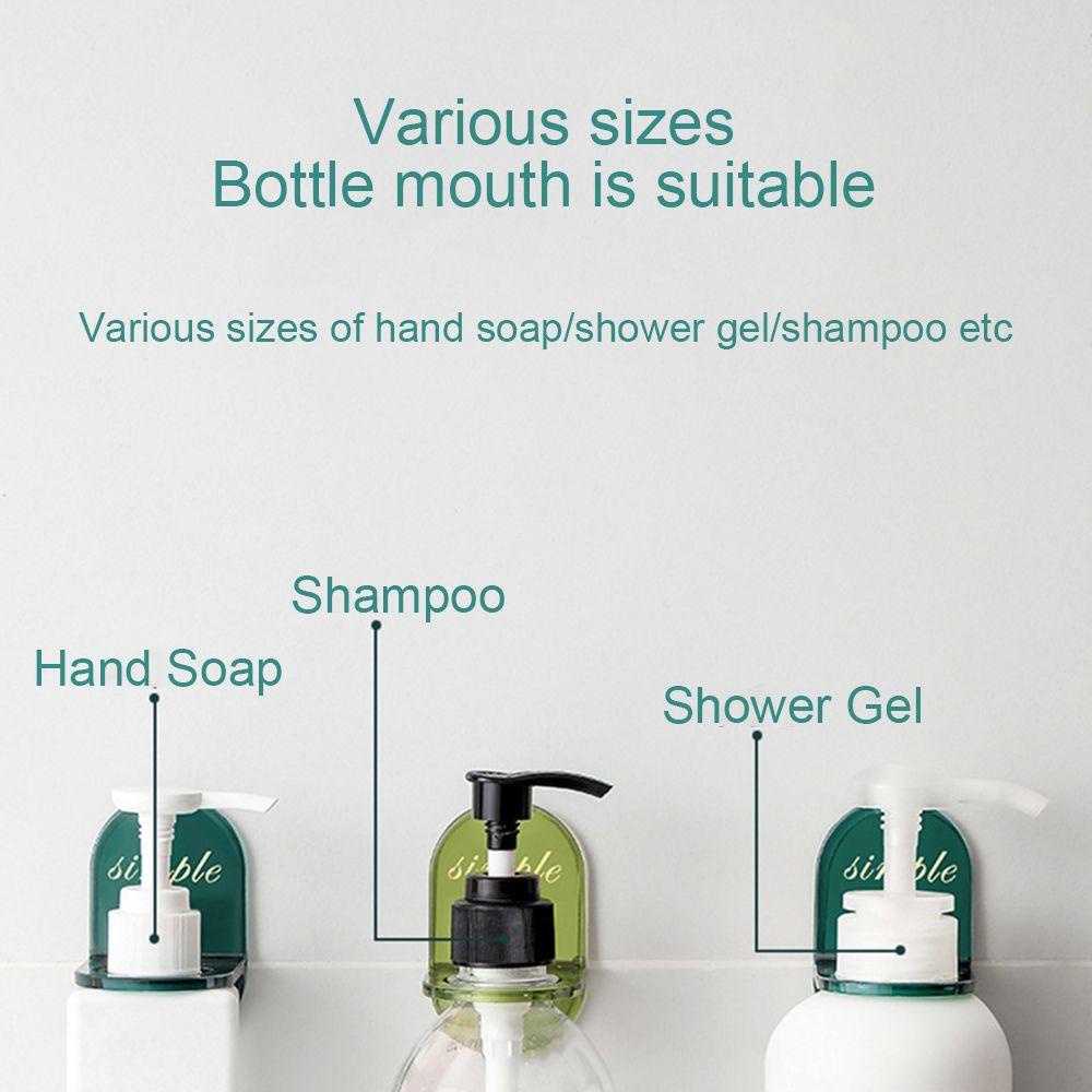 Solighter Shower Gel Hanger Punch-free Self-Adhesive Gantungan Dinding Sabun Cair Shampoo Botol Rak