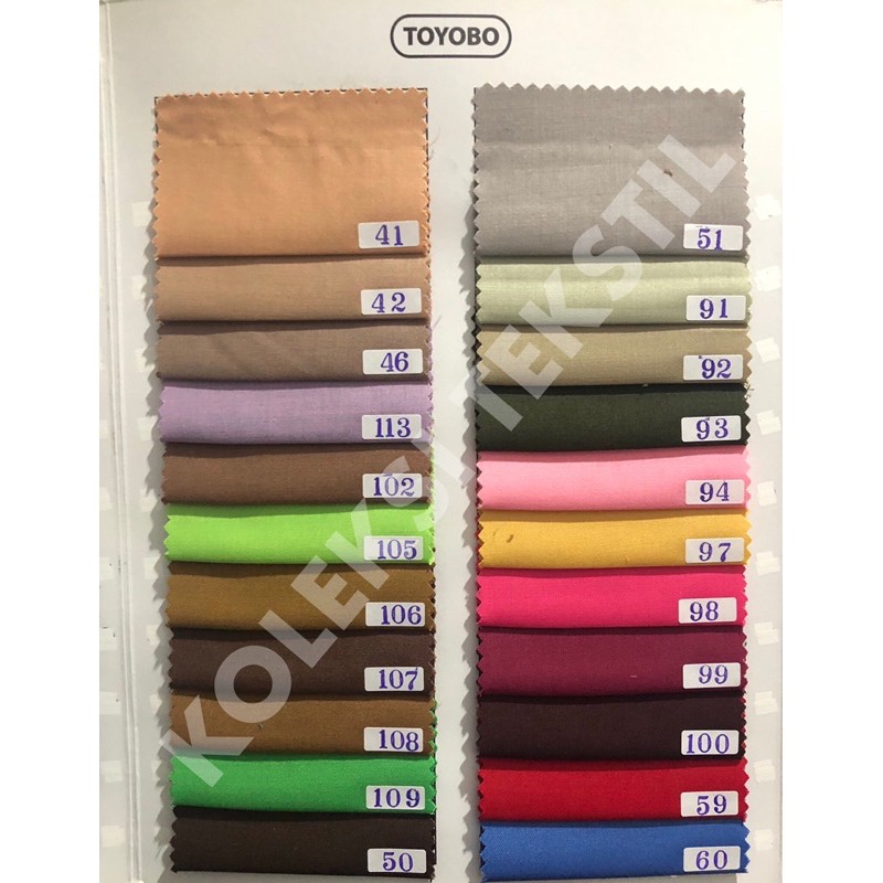 Kain TOYOBO Warna Lengkap (harga per 0.5 meter)-5