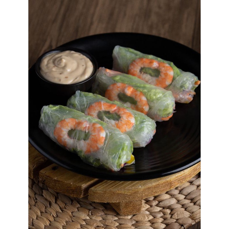Makanan Sehat Salad Roll Vietnam Udang isi 5 pc Instant 1-2 Jam Tiba