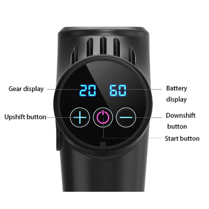 Promo Alat pijat elektrik Massage gun Vibra Pijat therapy Otot 5 Head