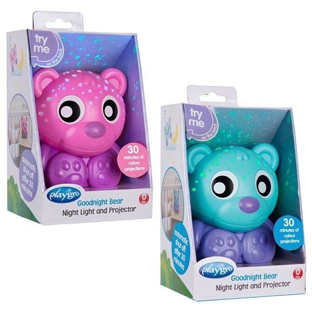 PLAYGRO Goodnight Bear Light Projector Mainan Bayi 0m+