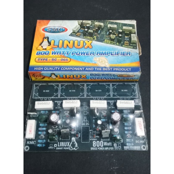 LINUX 800 Watt Power Amplifier SAFARI Mode BTL / Stereo