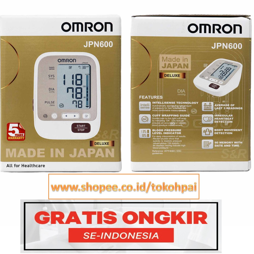 Omron JPN600/ Tensimeter Digital Omron / Tensi Omron JPN600 (Made In Japan) / Tensi Omron JPN600