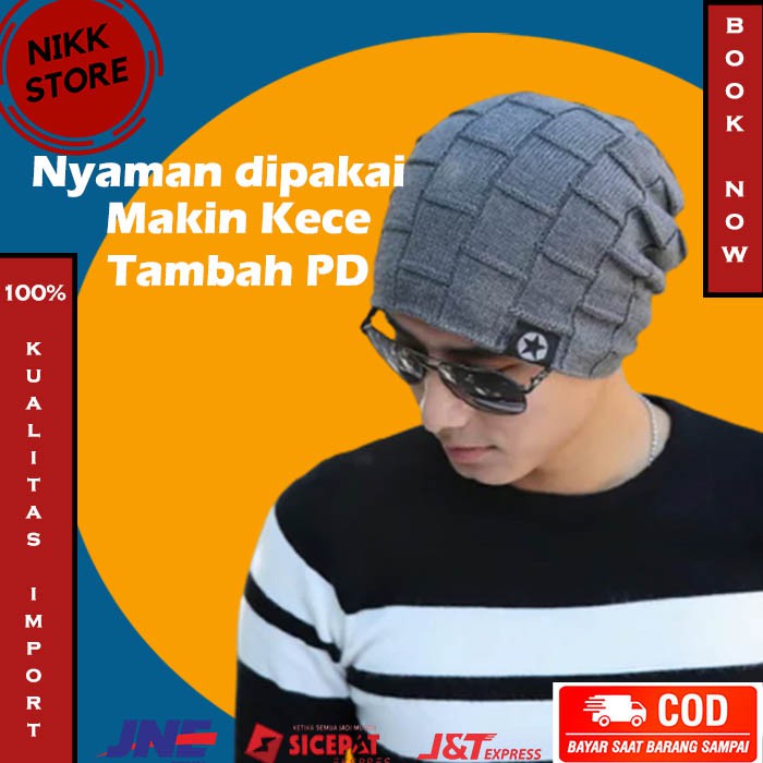 Topi Pria Original Keren Dewasa Cowo Polos Bucket Sepeda Pantai Topi Laki Laki AB487