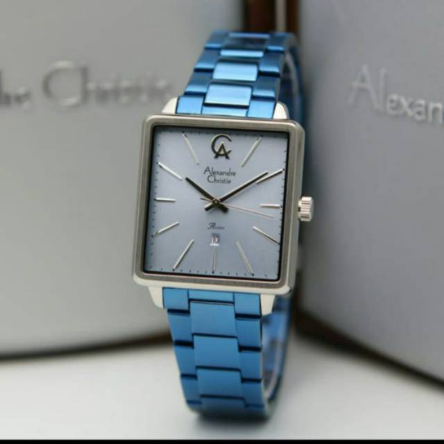 alexandre christie 2824 silver blue original ladies