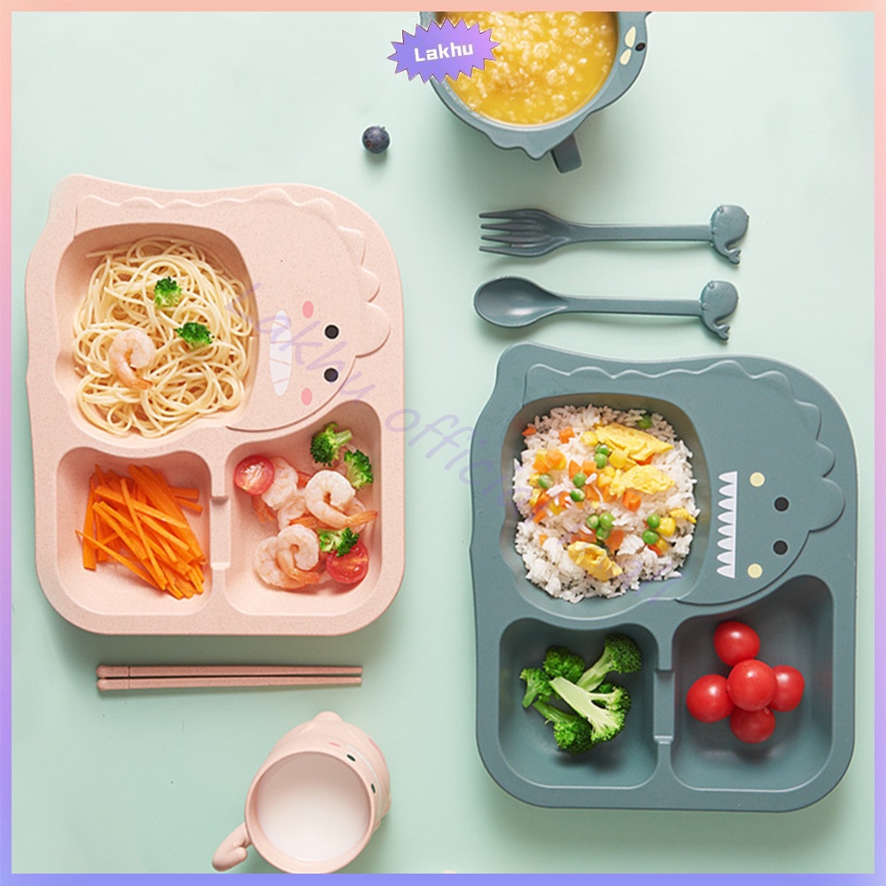 Lakhu tempat makan anak set peralatan makan bayi set/set makan bayi
