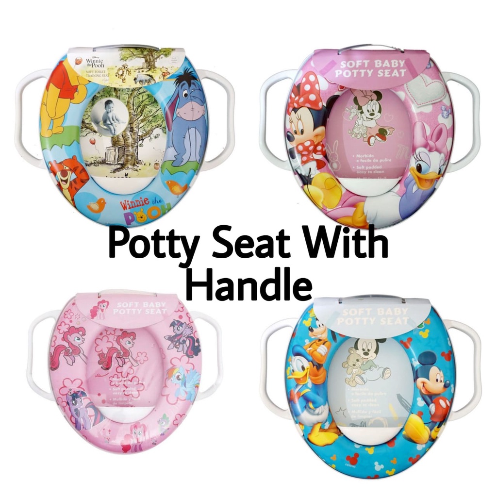 Potty Seat With Handle - New Motif - Potty Seat Handle