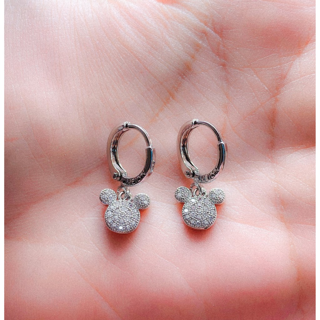 Anting Anak Kepala Mousse Zirconia Silver Xuping