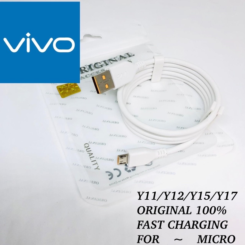 PROMO KABEL DATA VIVO ORIGINAL COPOTAN Y11/12/15/17 MICRO SUPPORT FAST CHARGING ALL SMARTPHONE