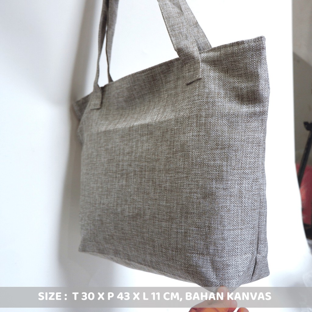 NEVSET TOTEBAG KANVAS BAG CANVAS LOKAL INDONESIA TAS WANITA MURAH SEMARANG GROSIR COD SIS