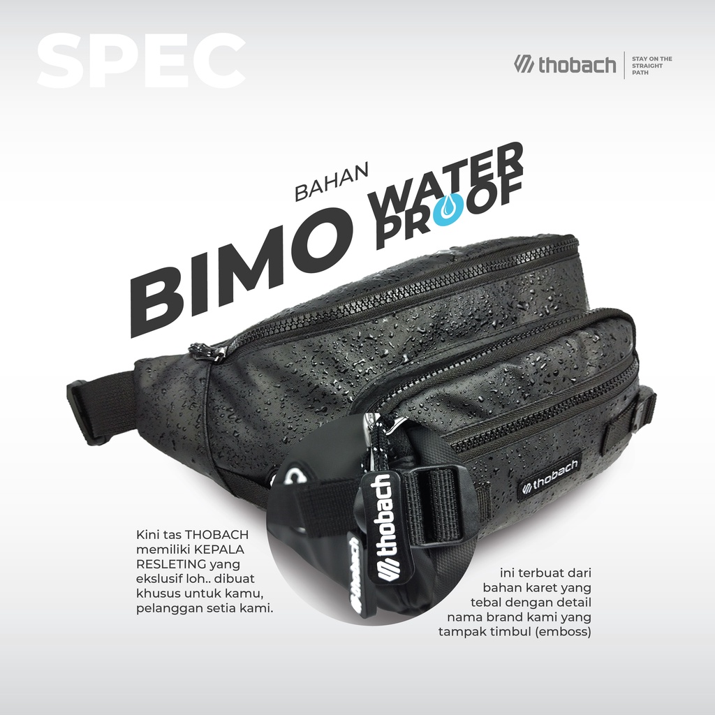 THOBACH - WAIST BAG WATERPROOF FORTE TAS PINGGANG ANTI AIR SLING BAG TAS SELEMPANG SPORTY ORIGINAL