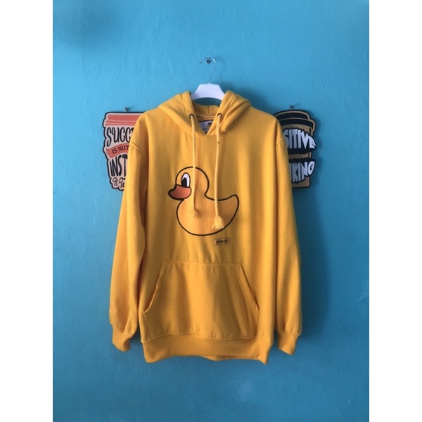 hoodie pancoat bebek kuning