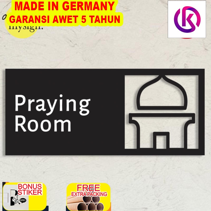 

Terlaris Praying Room Sign Akrilik Acrylic Sign Musholla Modern