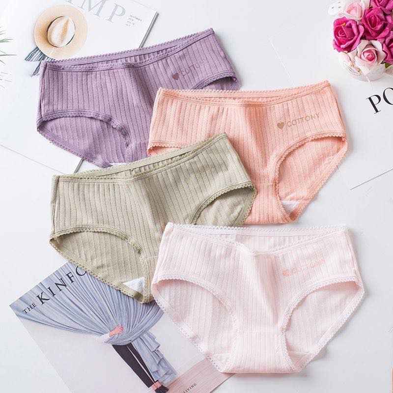 Celana Dalam Brief Seamless Bahan Katun Nyaman Untuk Wanita / Underwear Katun Untuk Wanita-1