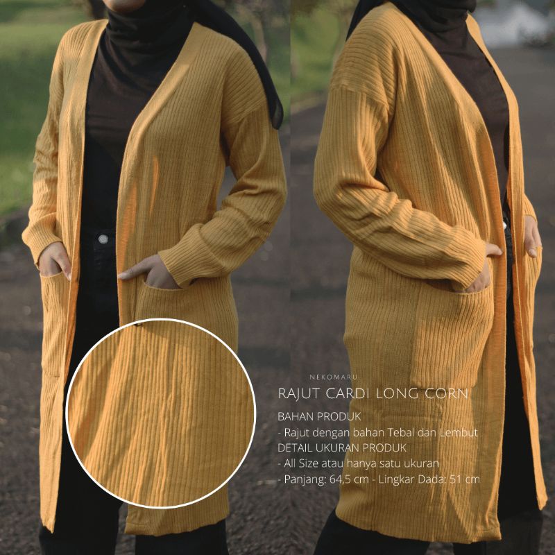 Nekomaru Cardi Rajut Loong Corn
