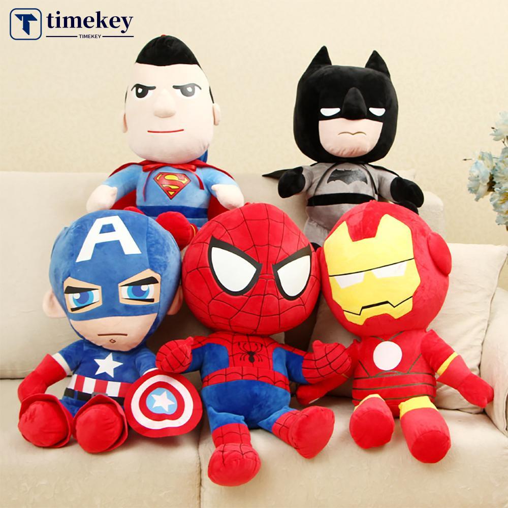 Timekey Mainan Boneka Plush Avengers Untuk Hadiah Natalulang Tahun Anak L6V7