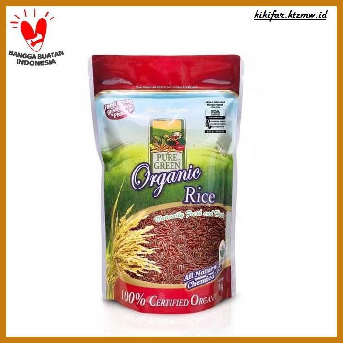 

ANEKA-BERAS- PUREGREEN ORGANIC RICE BERAS ORGANIK BERAS MERAH (RED RICE) 1 KG -BERAS-SEHAT.