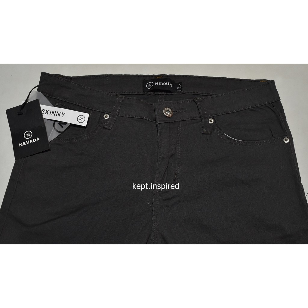 NEVADA Celana Jeans Panjang Wanita Abu Skinny KOZ 09 ORIGINAL