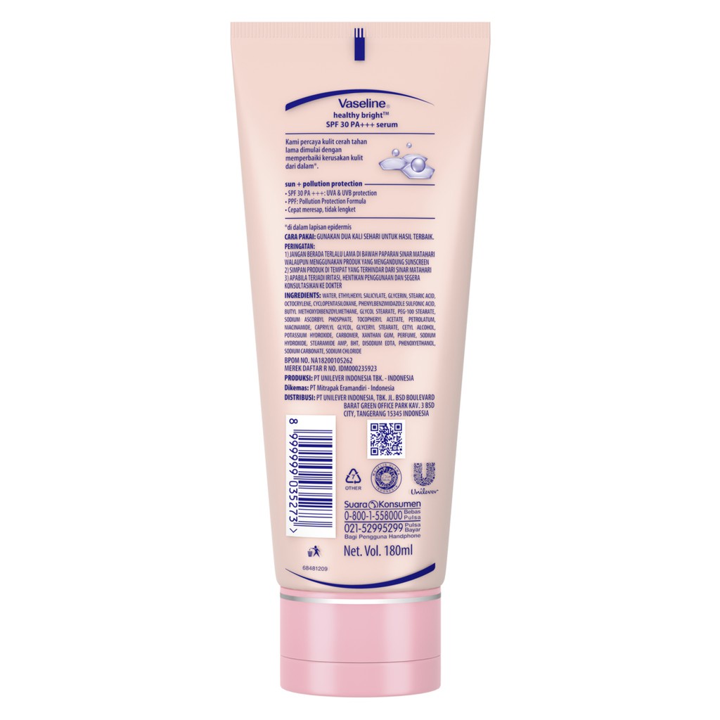 Vaseline Healthy Bright Serum Gel | Vitamin Body Serum 180ml