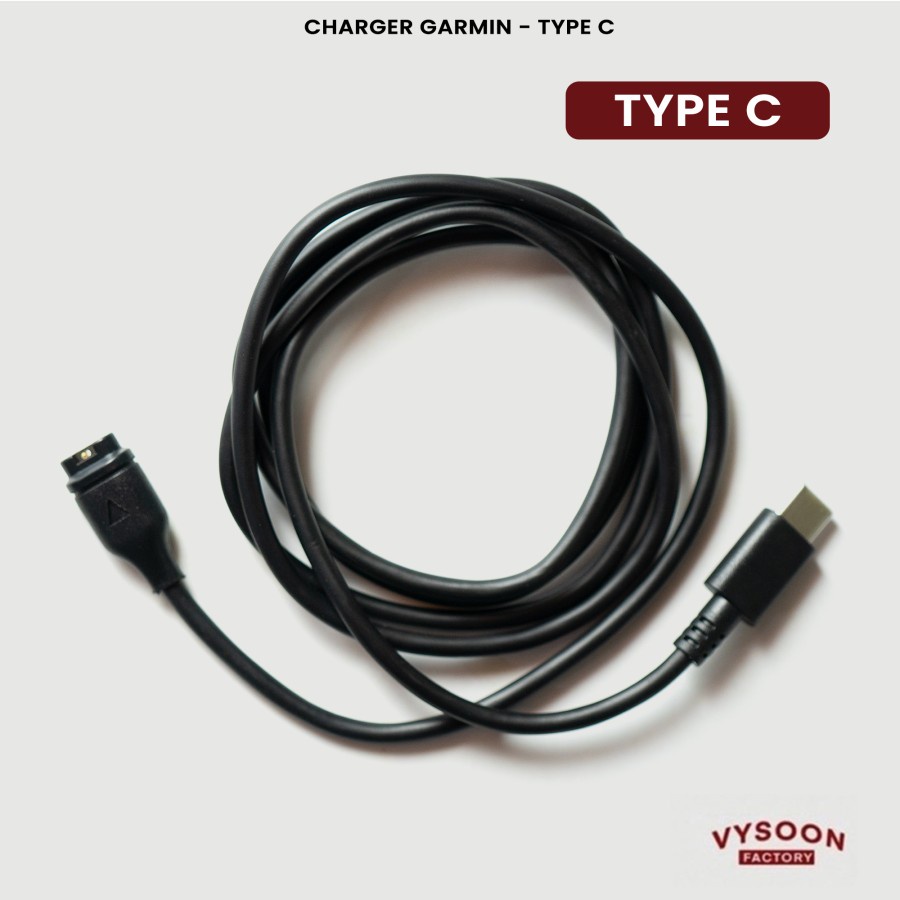 Kabel Charger Kabel Data USB Type C Garmin Forerunner FR 45 245 645