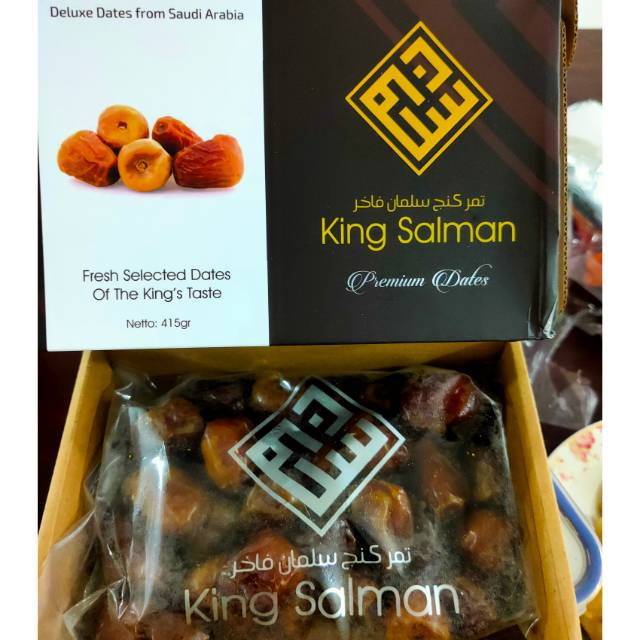 Buah kurma king salman from saudi arabia premium dates vip fresh selected dates of the king's taste