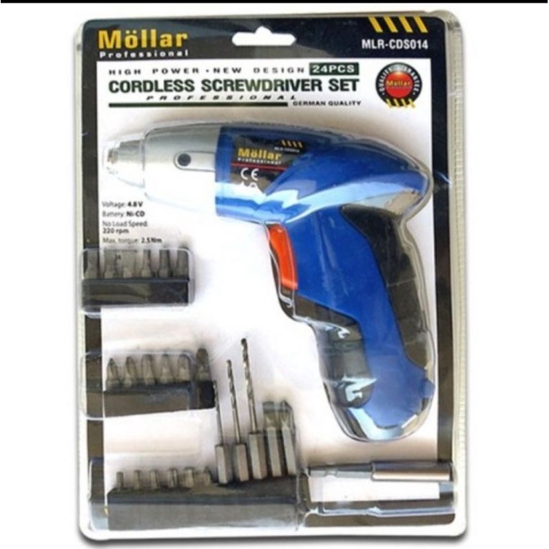 MLR CDS014 mesin bor obeng screwdriver cordless