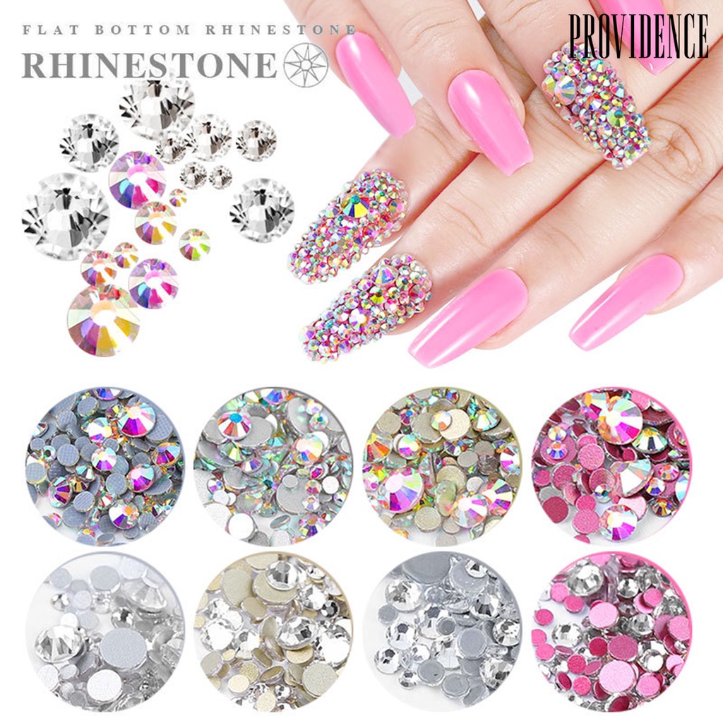 Providence 1440Pcs/Set DIY Exquisite Nail Rhinestone Glitter Beautiful Glass Nail Flash Jewelry for Women