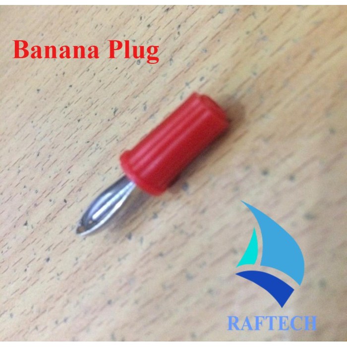 Banana Socket Male Jack Soket Terminal Binding Post Connector Merah