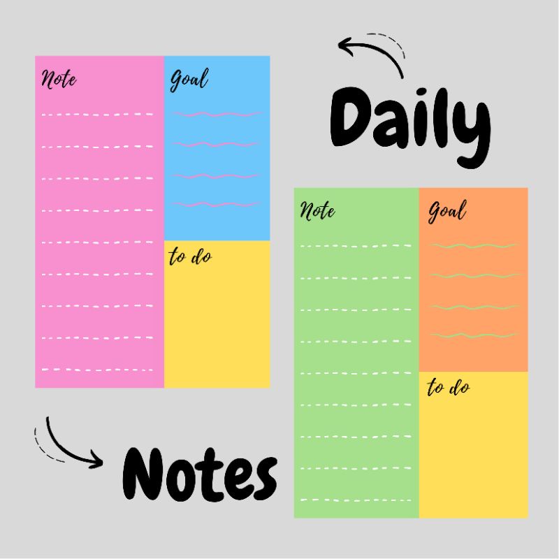 

DAILY NOTES 1 BULAN / NOTES PAD