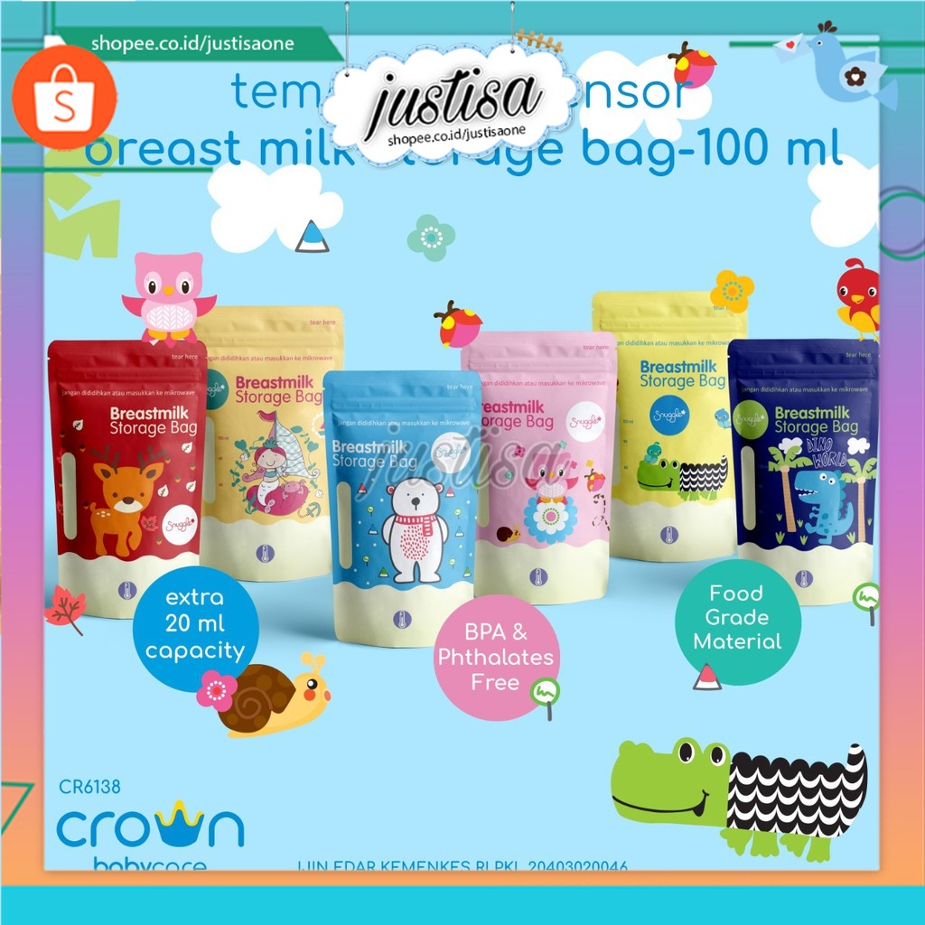 Promo !! CROWN KANTONG ASI 100ML ISI 30 - KANTONG ASI CROWN - KANTONG ASI 100ML