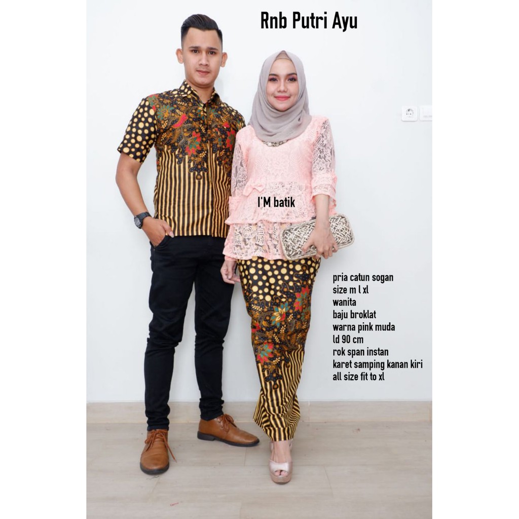 GROSIR BATIK COUPLE RNB PUTRI AYU