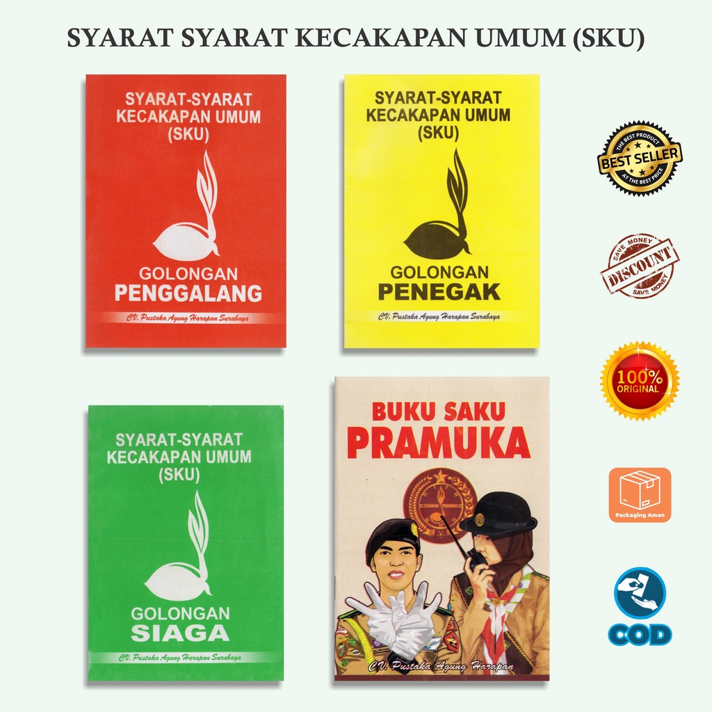 Jual Buku Saku Pramuka Kertas Hvs Syarat Kecakapan Umum Sku Siaga Penggalang Penegak Kertas Cd 0880