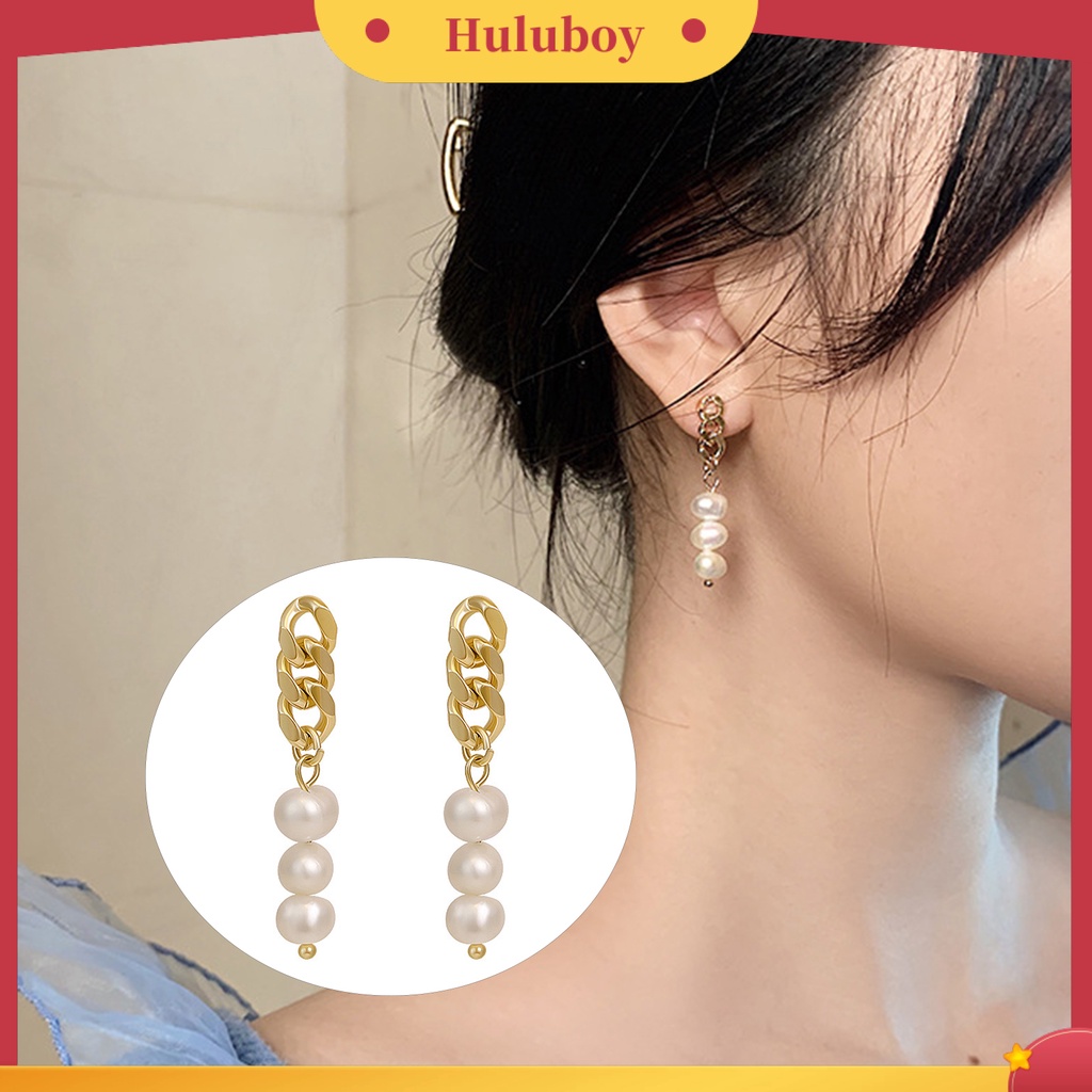 Hu Hu Hu Hu Hu Alat Bantu Pasang Kacamata♡ Anting Stud Liontin Mutiara Imitasi Untuk Wanita