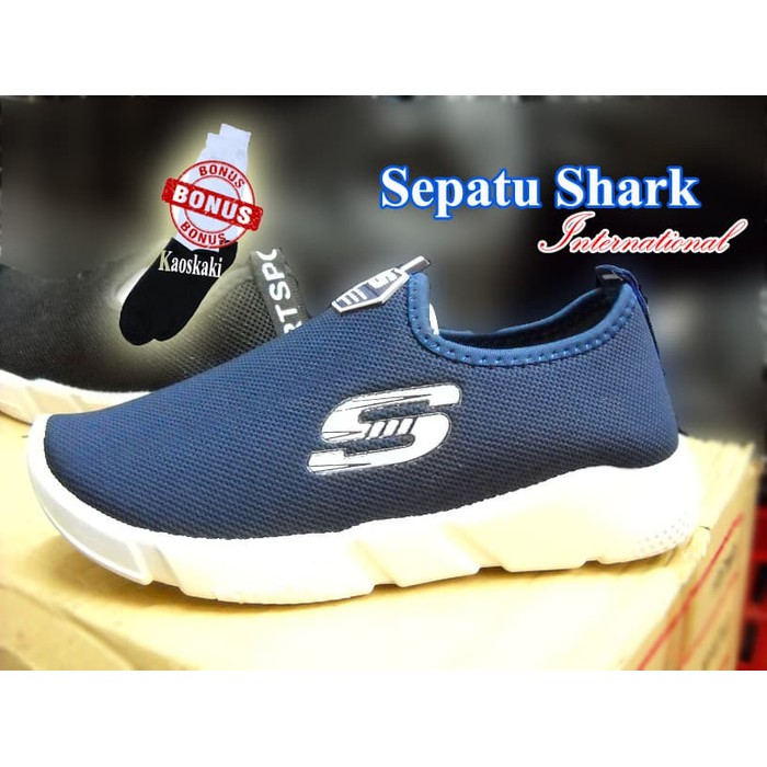 Sepatu Pria Kets Sport Casual / Sepatu Shark Spark Import Vietnam
