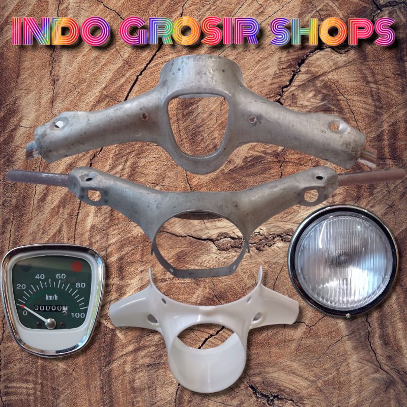 Batok kepala atas bawah c70 set lampu depan dan speedometer c70 import
