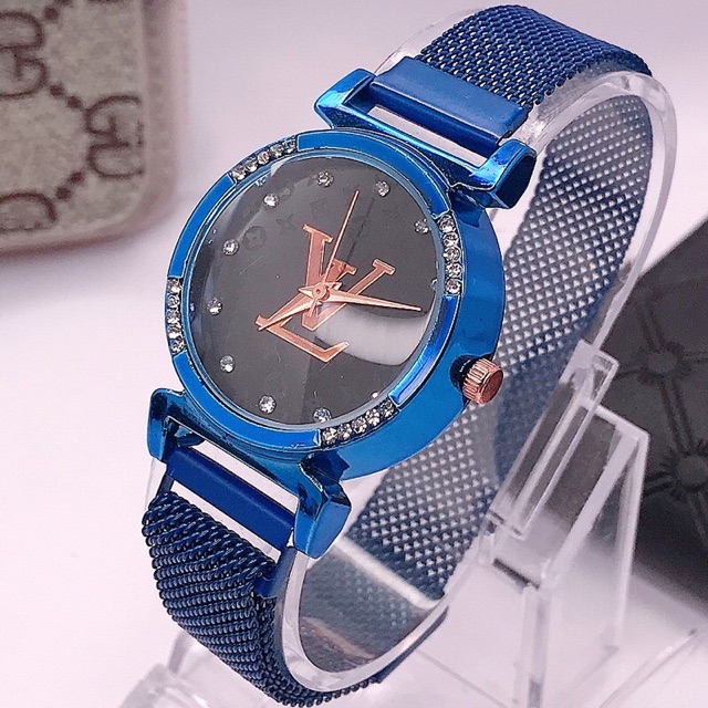 [✅COD] JAM TANGAN FASHION JAM MAGNET WANITA RANTAI JAM TANGAN MURAH CEWEK ANALOG IMPORT W62