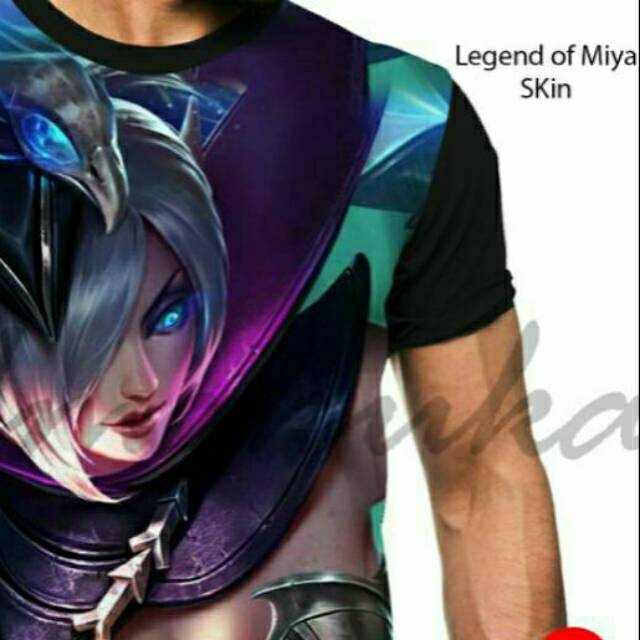 Kaos Mobile Legend Of Miya Skin Modena Butterfly legends oblong distro murah Umakuka 3d Fullprint PO