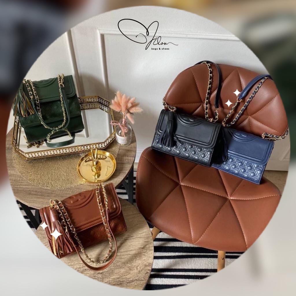 MB818 Tas Wanita Import Tory Burch Fleming Bag Selempang Kekinian Ori premium
