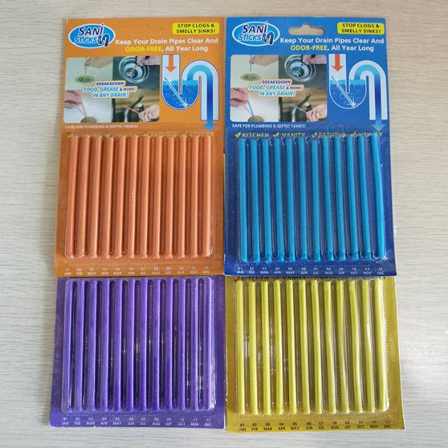 JOS835 (1pack) Sani Stick Pembersih Saluran Air Pipa Pembuangan