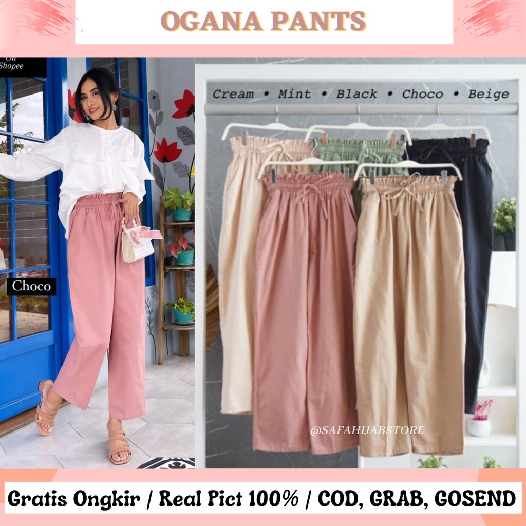 OGANA PANTS / CELANA BAHAN / CELANA KERJA / LINEN