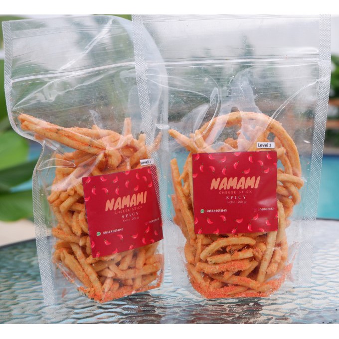

[DIJAMIN BEDA] SISTIK SPICY 200GR - CEMILAN PEDAS NAMAMI CHEESE STICK