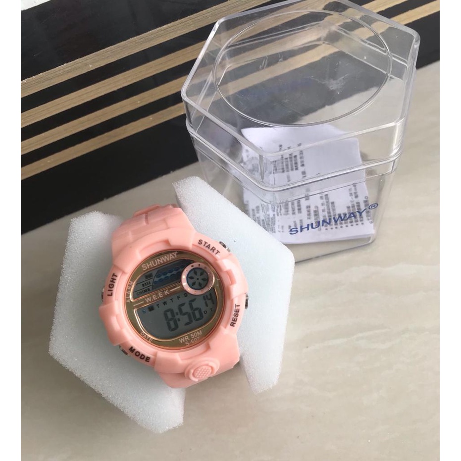 7.7 SALE JAM TANGAN SPORT SHUNWAY DIAMETER 4CM