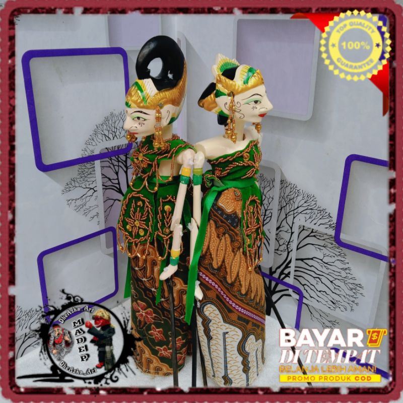 Wayang Golek Arjuna dan Srikandi (2 Golek)
