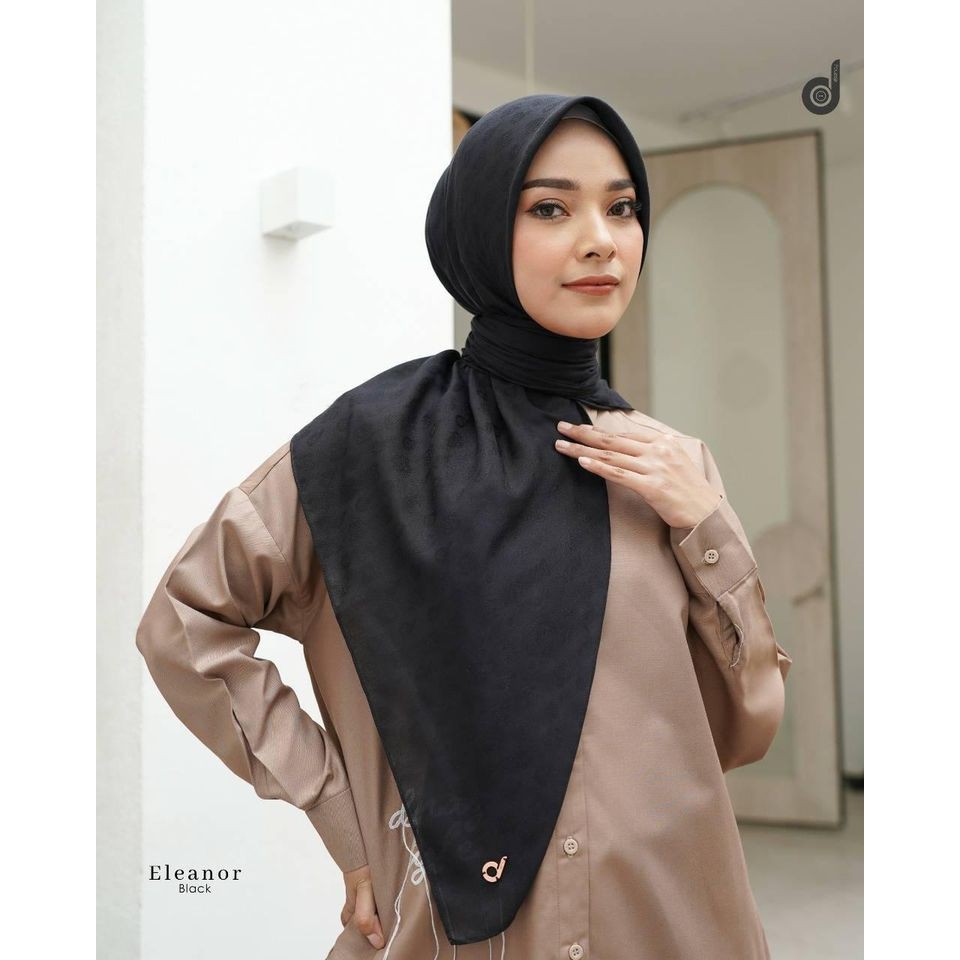 Jilbab Deenay ORI Eleanor Black Trendy Murah