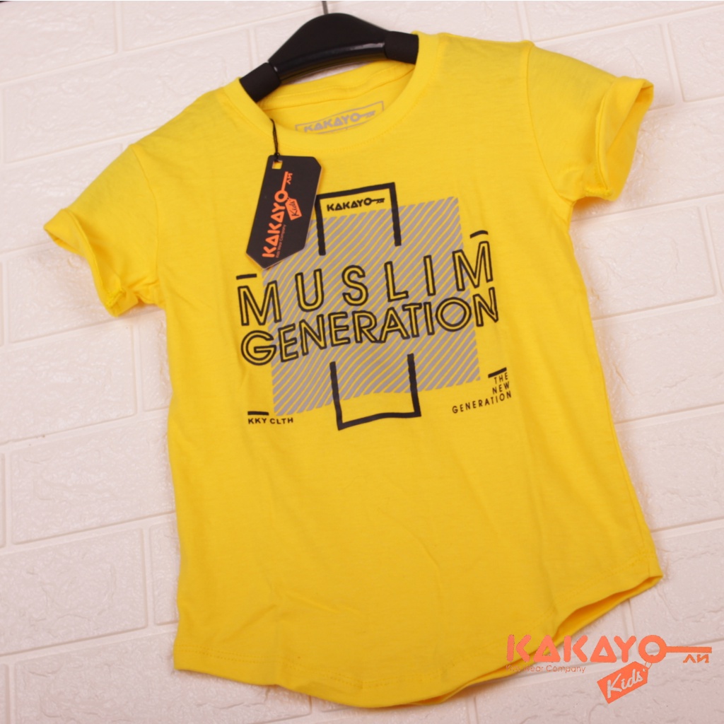 Kaos anak/ Baju muslim /atasan/premium/ bahan katun 30s lembut dengan design distro /Kakayo